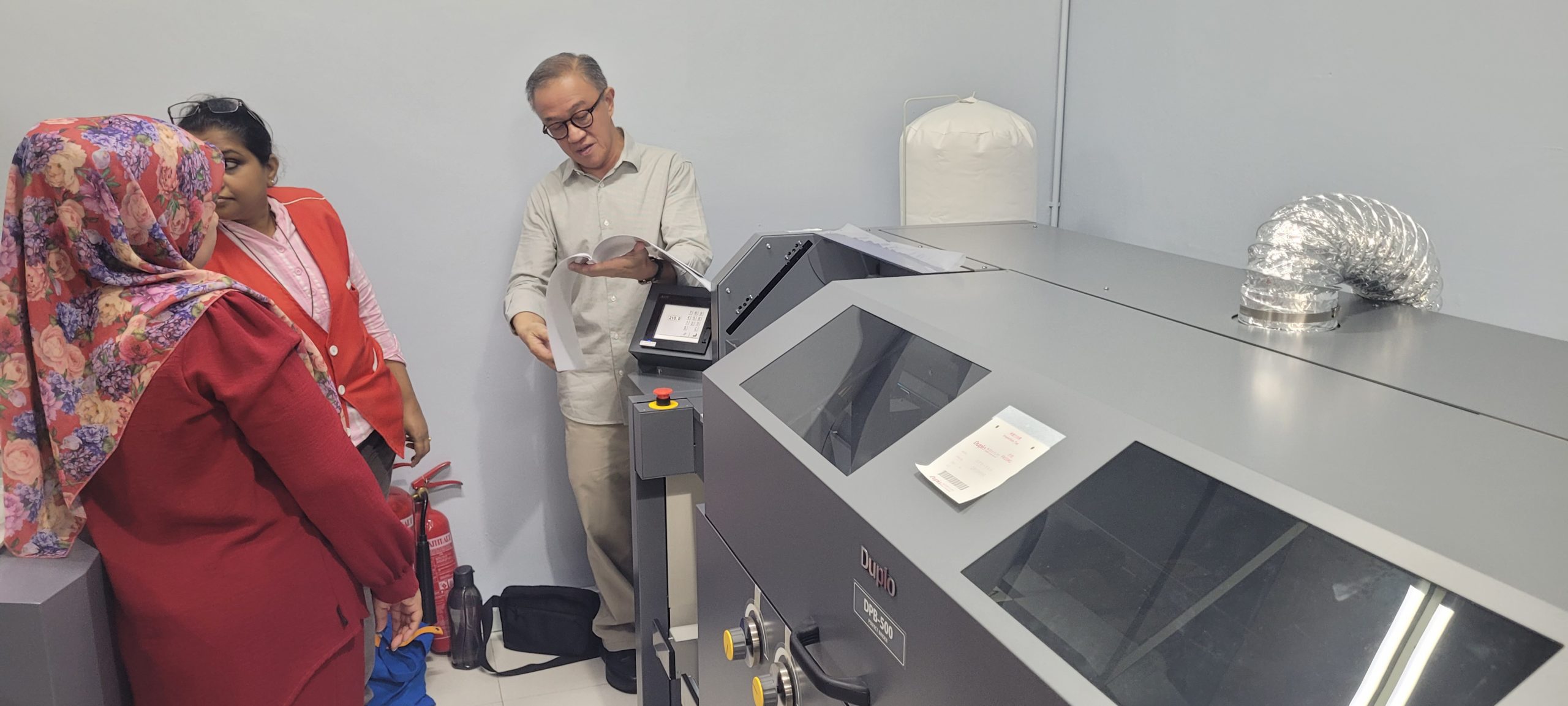 Checking of final product after training.